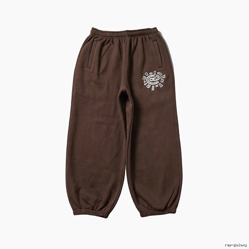 ADWYSD Sun Print Casual Pants (Brown)