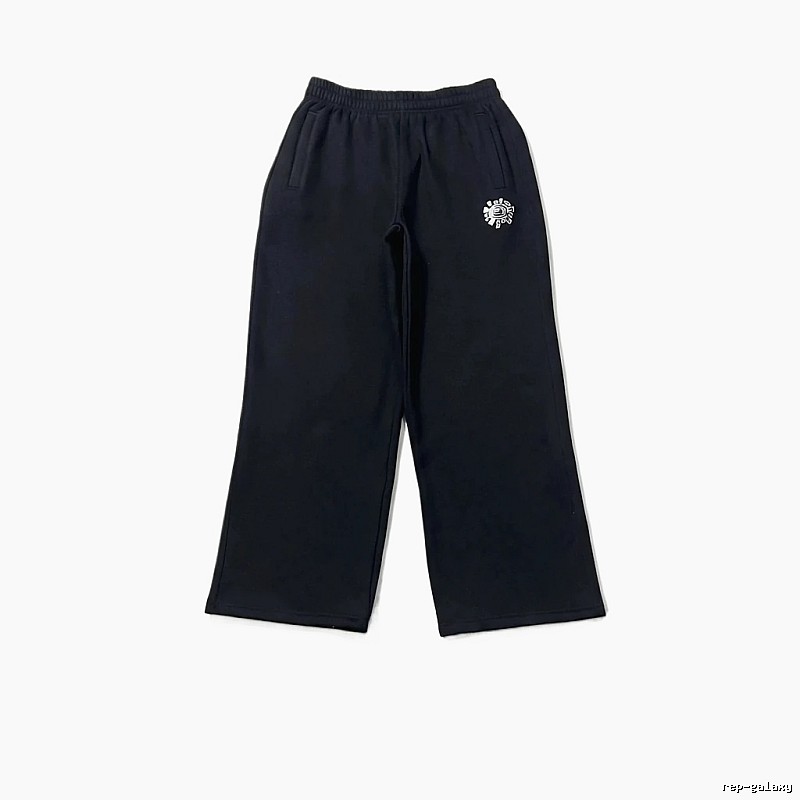 ADWYSD trendy brand loose black long trousers.