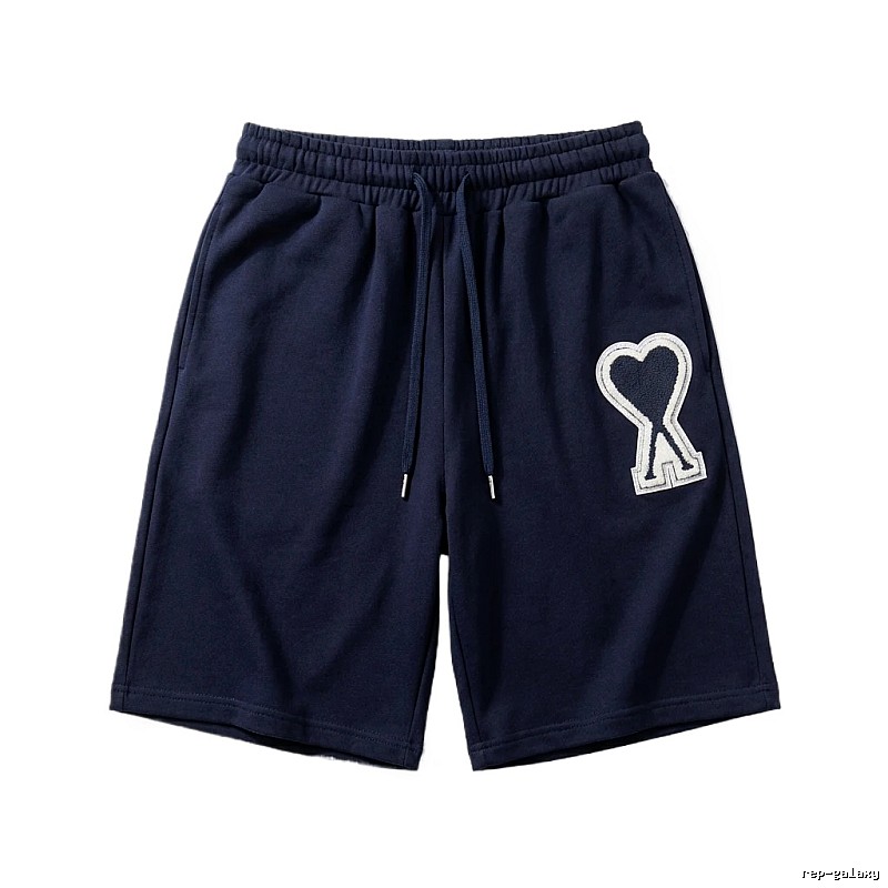 AMI Embroidered Heart Casual Shorts