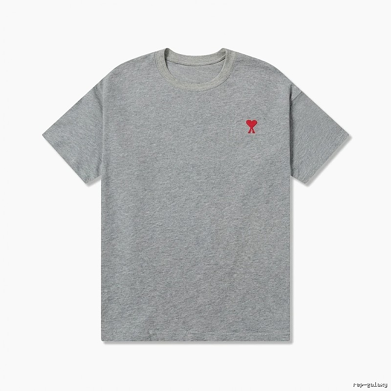 AMI Love Simple Style Grey T-shirt