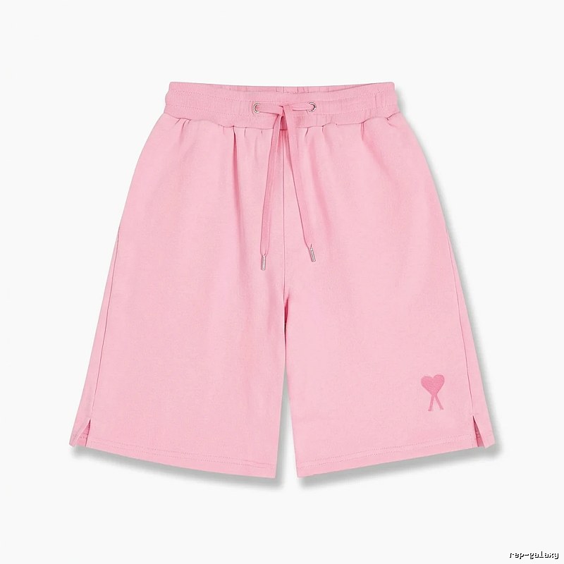 AMI pink shorts in a cute and casual style