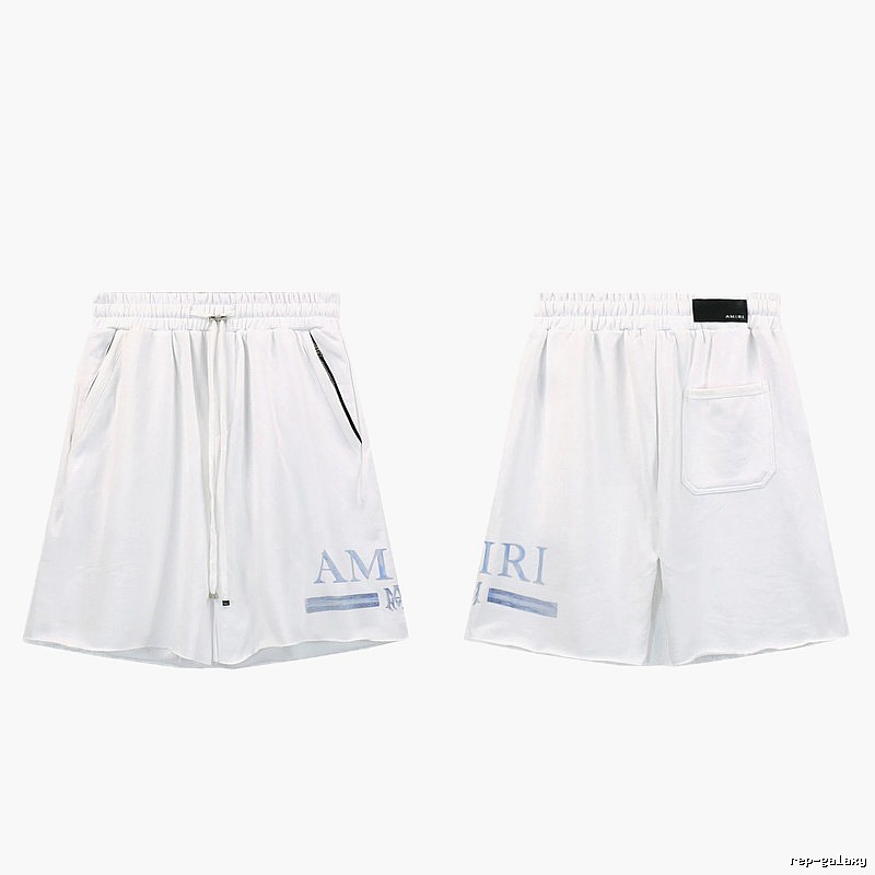 AMIRI Letter Print Street Style White Shorts