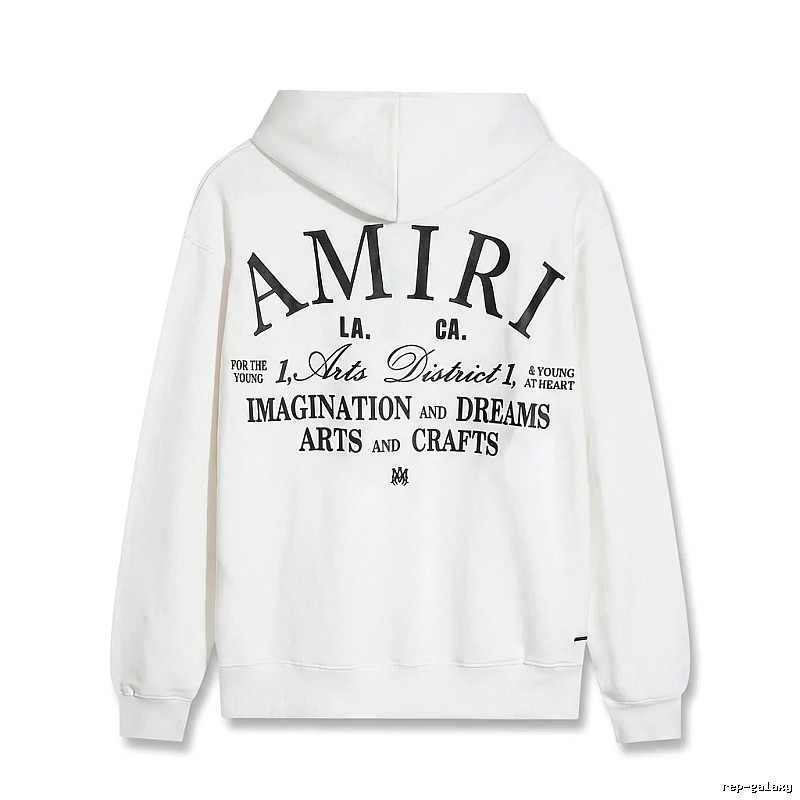 AMIRI Printed Casual Style White Hoodie