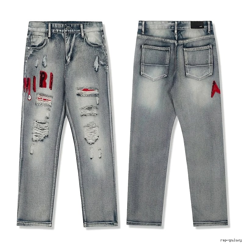 AMIRI Ripped Retro Style Jeans