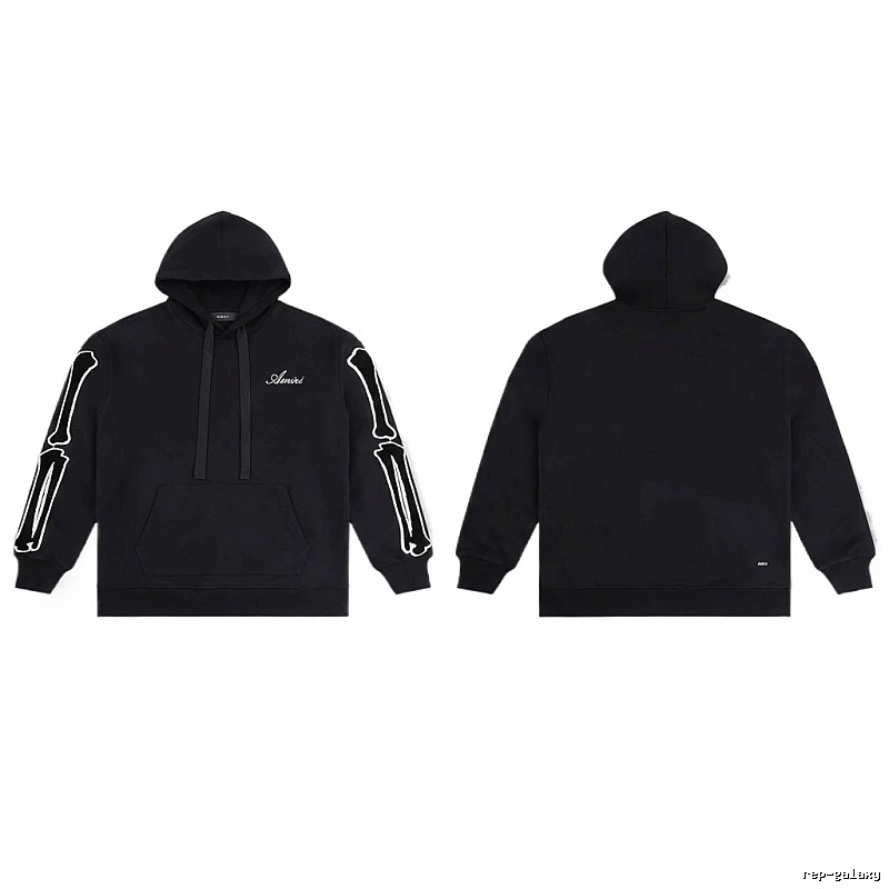 AMIRI Skull Style Black Hoodie