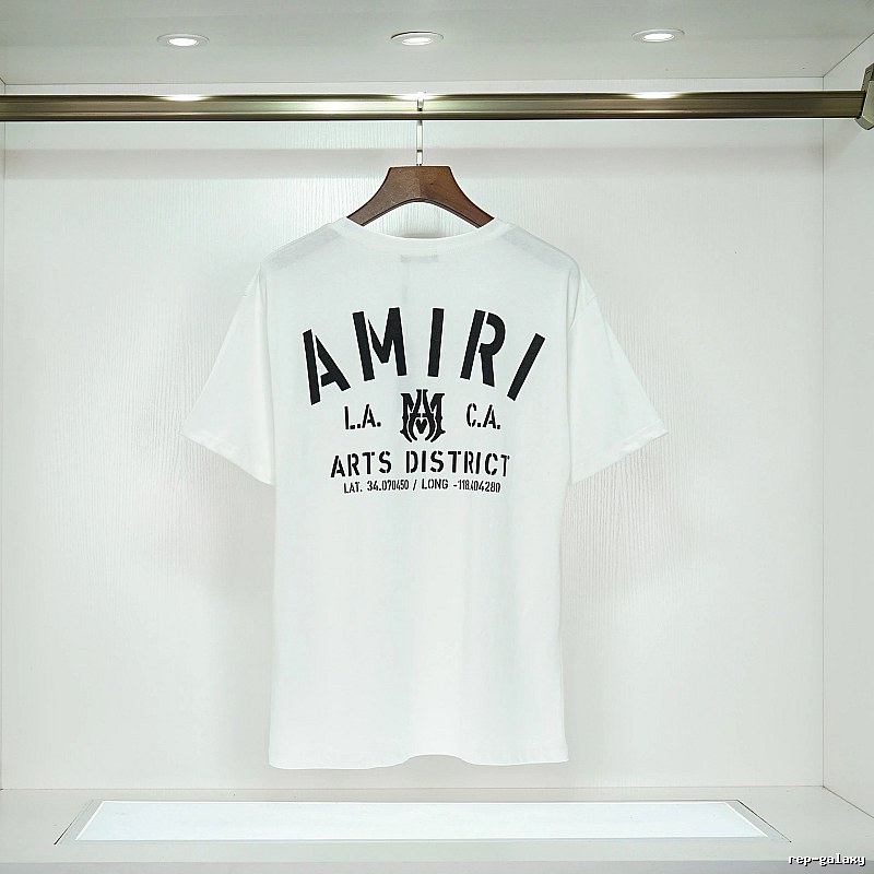 Amiri Sport Graphic T-shirt White Blue Amiri for Collection Drops