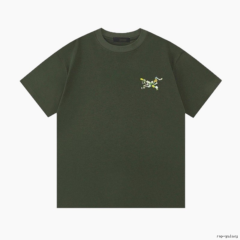Arc'teryx Floral Logo Outdoor-style Army Green T-Shirt