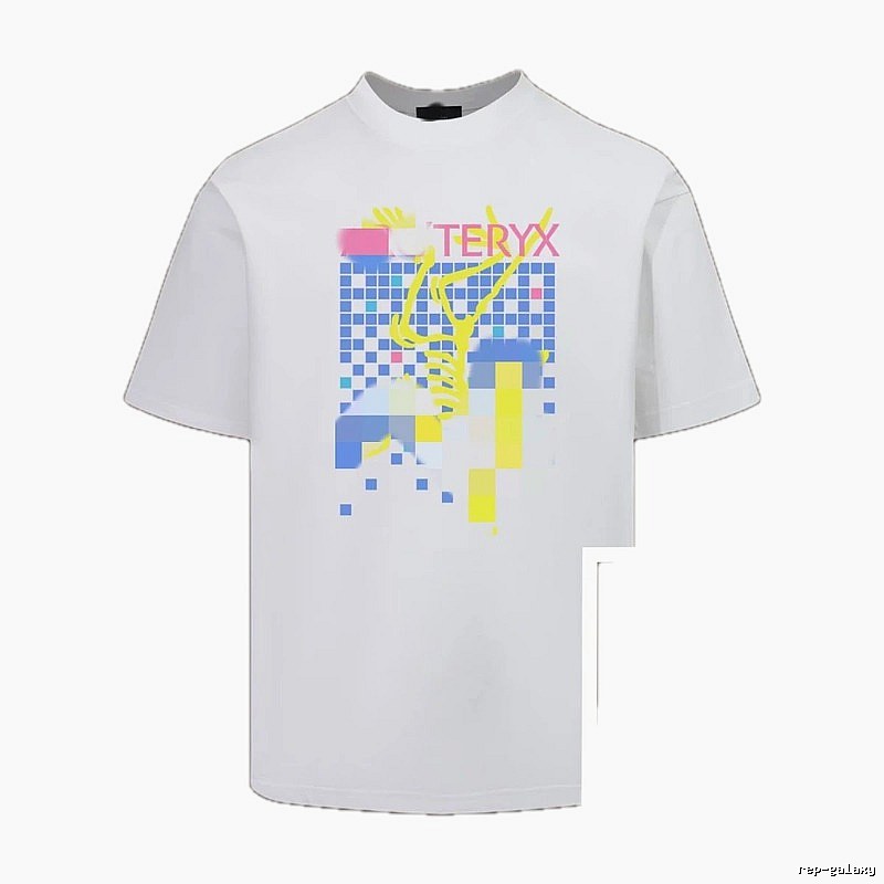 Arc'teryx Pixel Print Trendy Cool Style White T-Shirt
