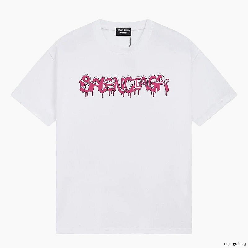 Balenciaga Graffiti Street Style White T-shirt