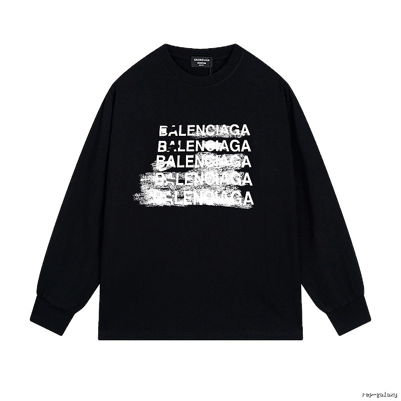 Balenciaga graffiti-style black T-shirt
