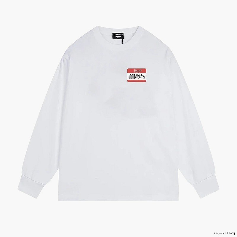 Balenciaga Printed Casual White T-shirt