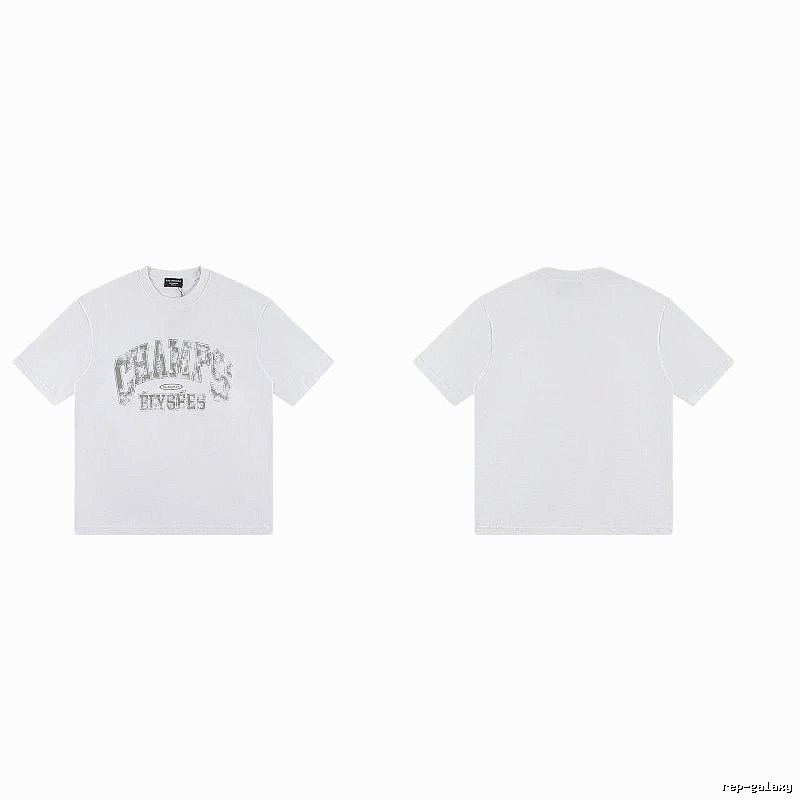 Balenciaga Vintage Distressed Lettering White T-Shirt