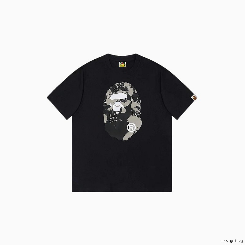Bape Ape Head Camouflage Style Short-Sleeve Shirt