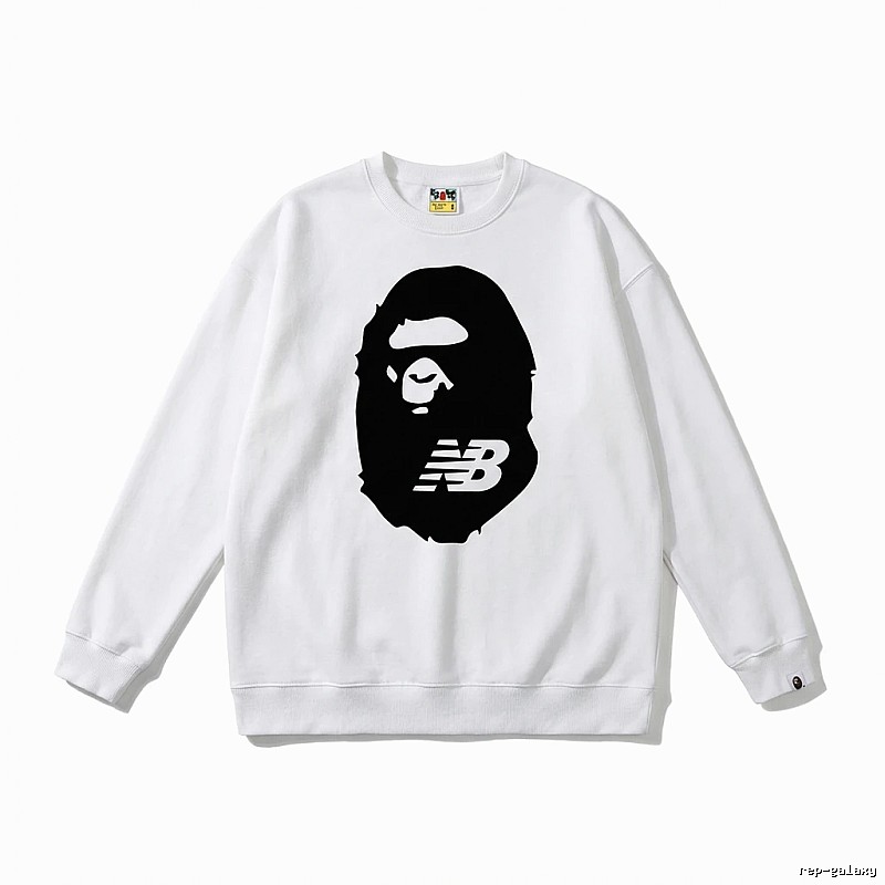 Bape Ape Head Classic White Sweatshirt