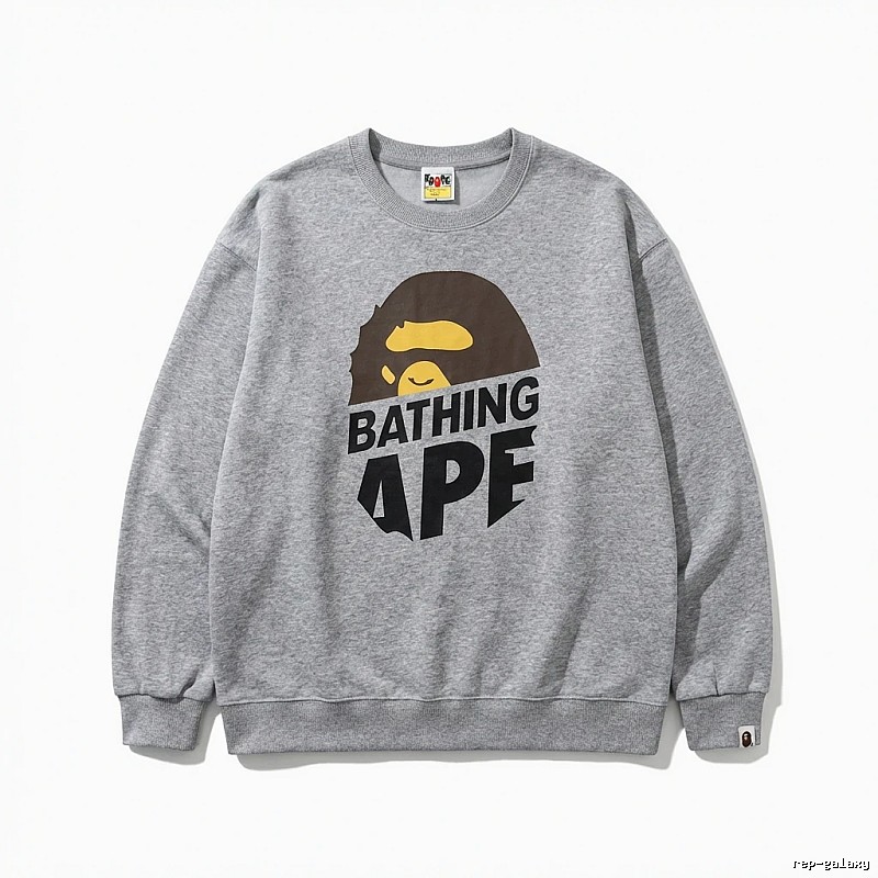 Bape Ape Head Grey Sweatshirt