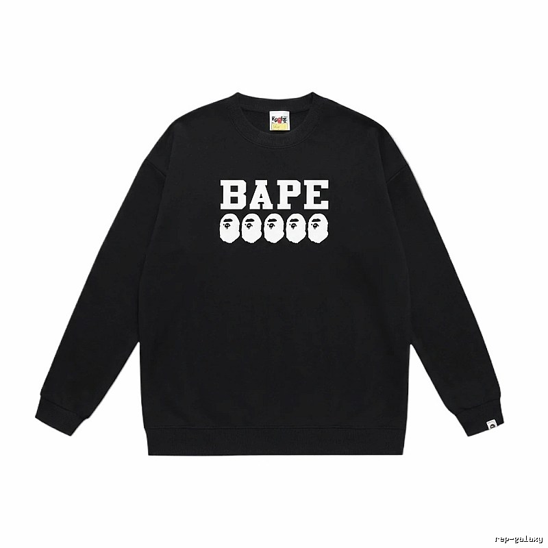 BAPE Ape Head Simple Black Sweatshirt
