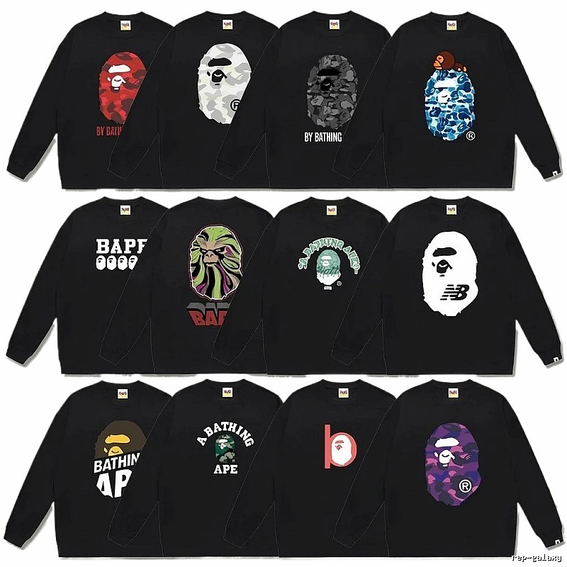 Bape Ape Head Trendy and Cool Black Sweatshirt
