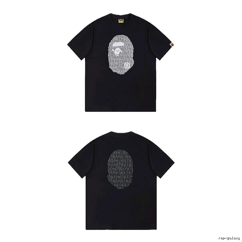 Bape Ape Head Trendy and Cool Black T-shirt