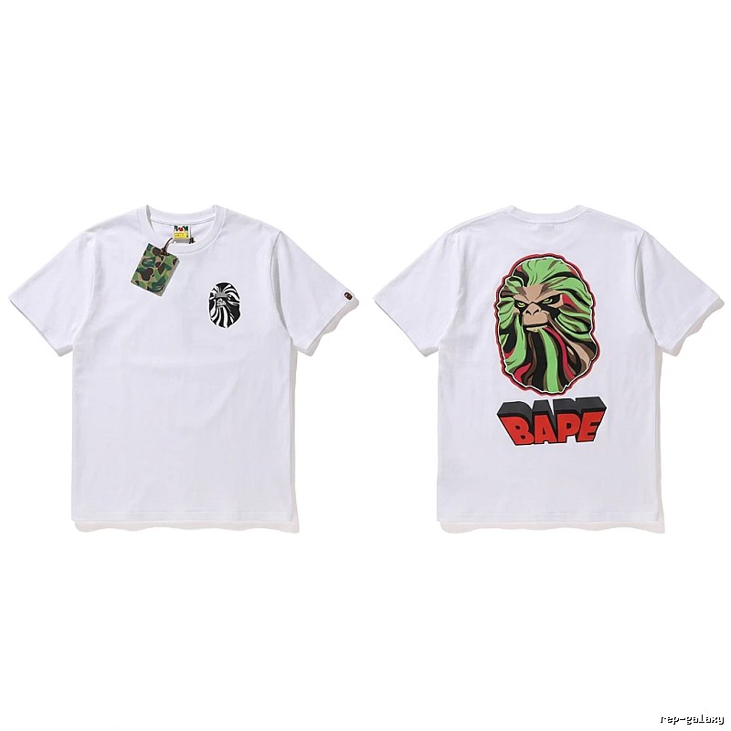 Bape Ape Head Trendy White T-shirt
