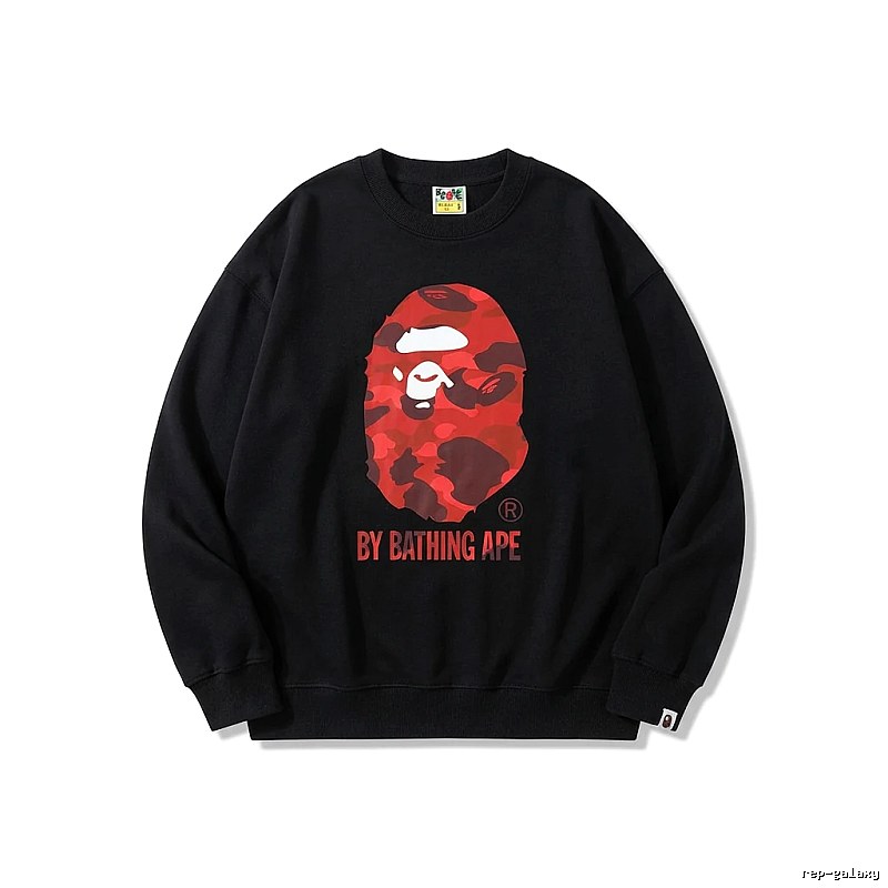 Bape camouflage style black sweatshirt