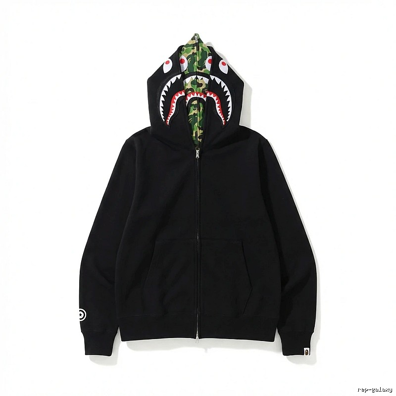 Bape Shark Camouflage Style Black Sweatshirt
