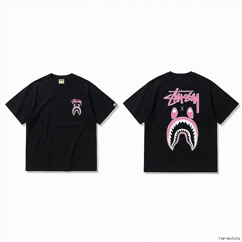 Bape Shark Co-branded Black T-shirt