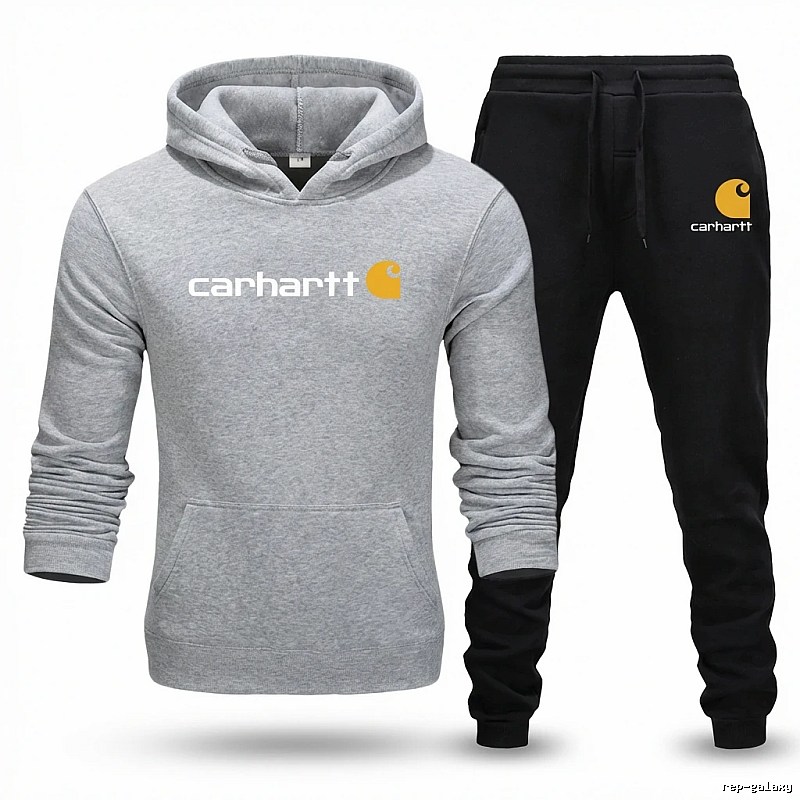 Carhartt casual gray and black sportswear set