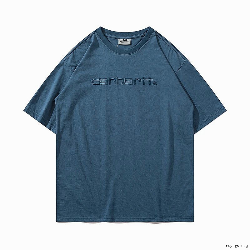 Carhartt Daily Logo T-shirt Light Blue Subtle for City Outfits
