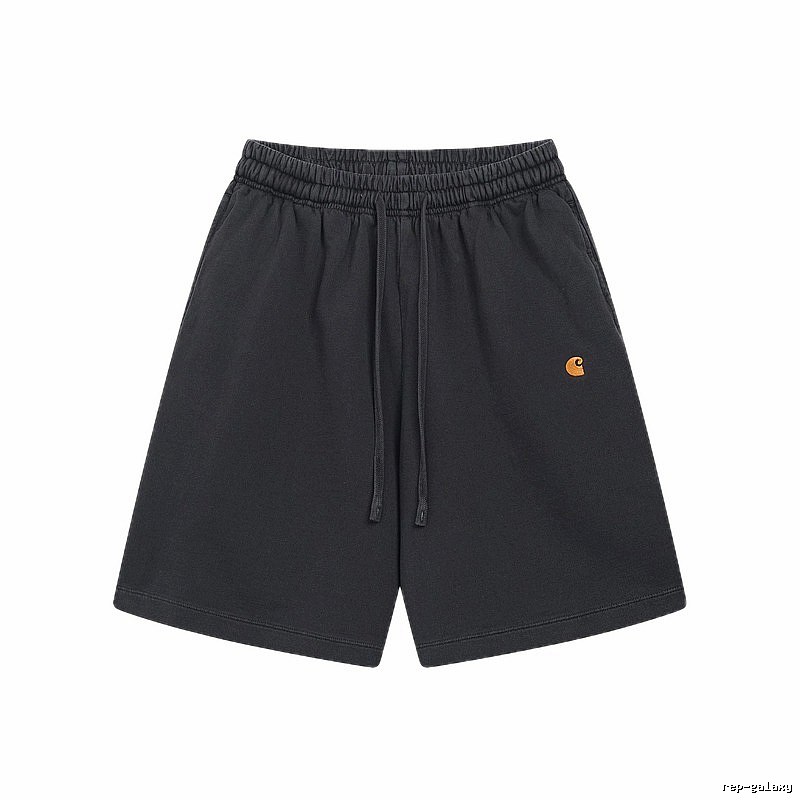 Carhartt Small Logo Workwear Style Carbon Black Casual Shorts