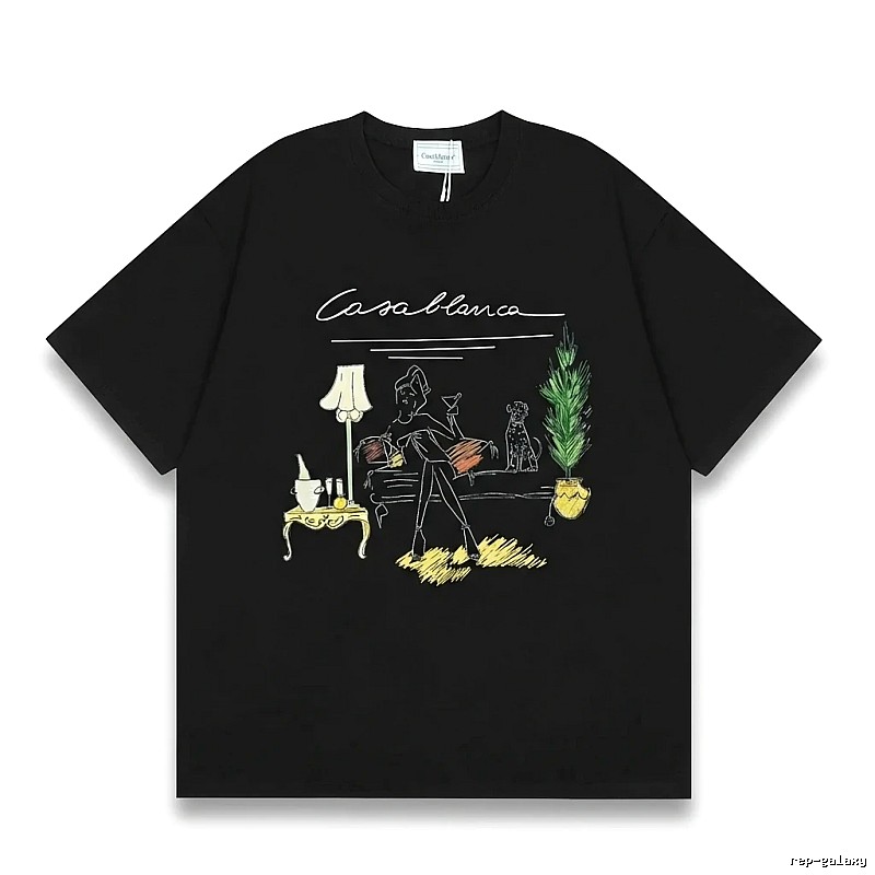 Casablanca casual style black T-shirt