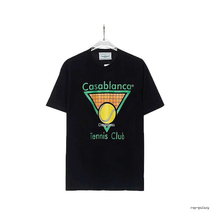Casablanca Tennis Style Black T-shirt