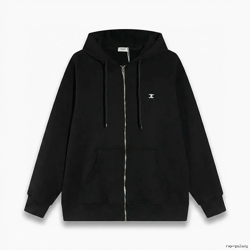 CELINE's classic black hoodie