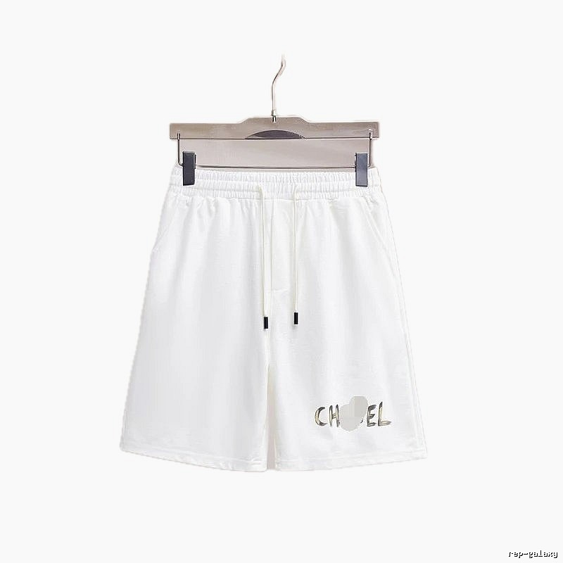Chanel Printed Casual Style White Sports Shorts