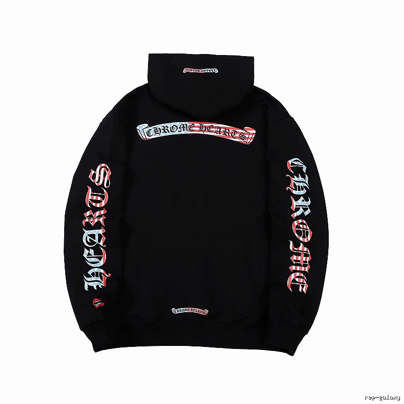 Chrome Hearts 2088-78 Black Cross Graphic Hoodie Training Look