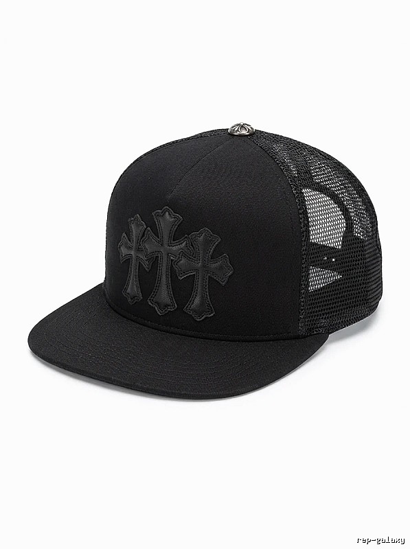 Chrome Hearts Black Trendy Baseball Cap