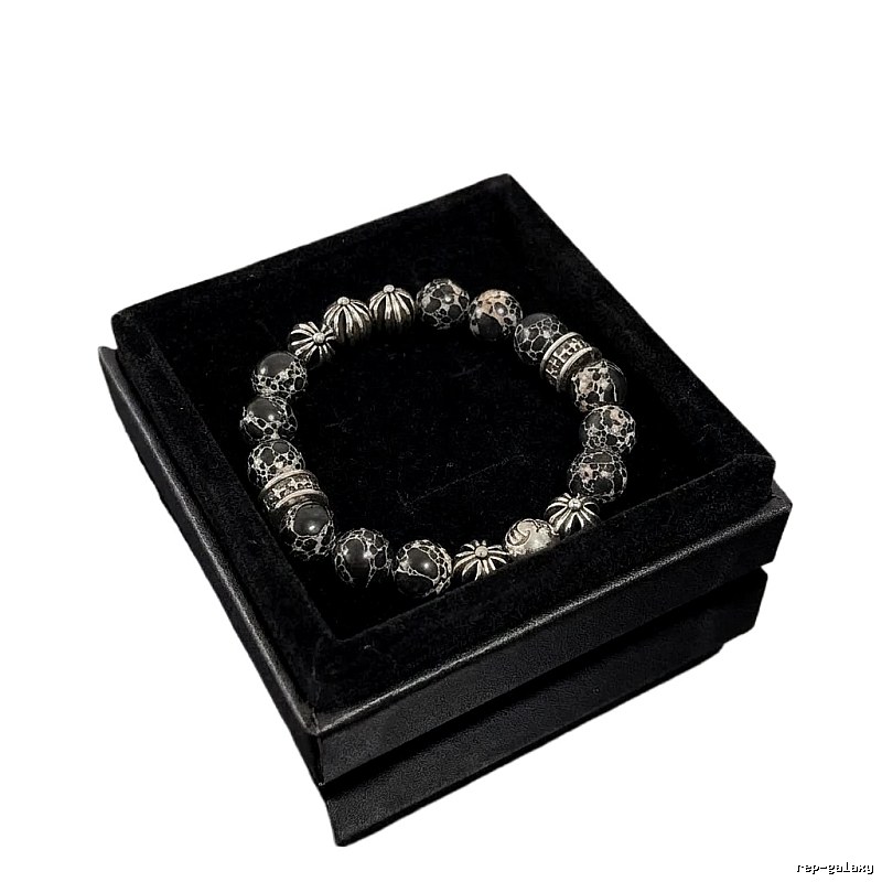 Chrome Hearts Dark Style Beaded Bracelet