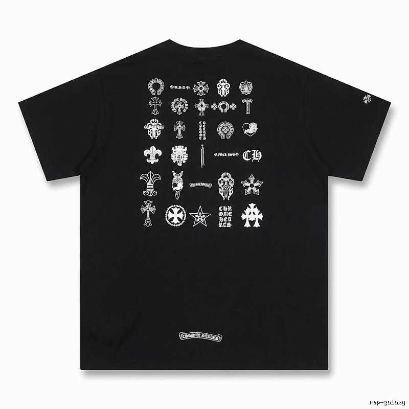 Chrome Hearts dark style black T-shirt