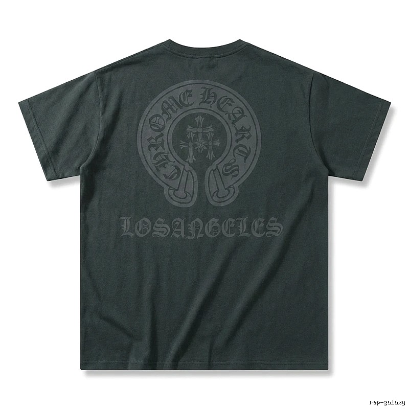 Chrome Hearts Gothic Style Dark Grey T-shirt