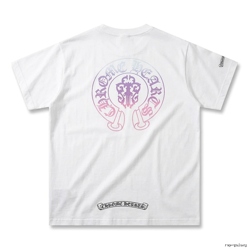 Chrome Hearts Gradient Retro White T-shirt