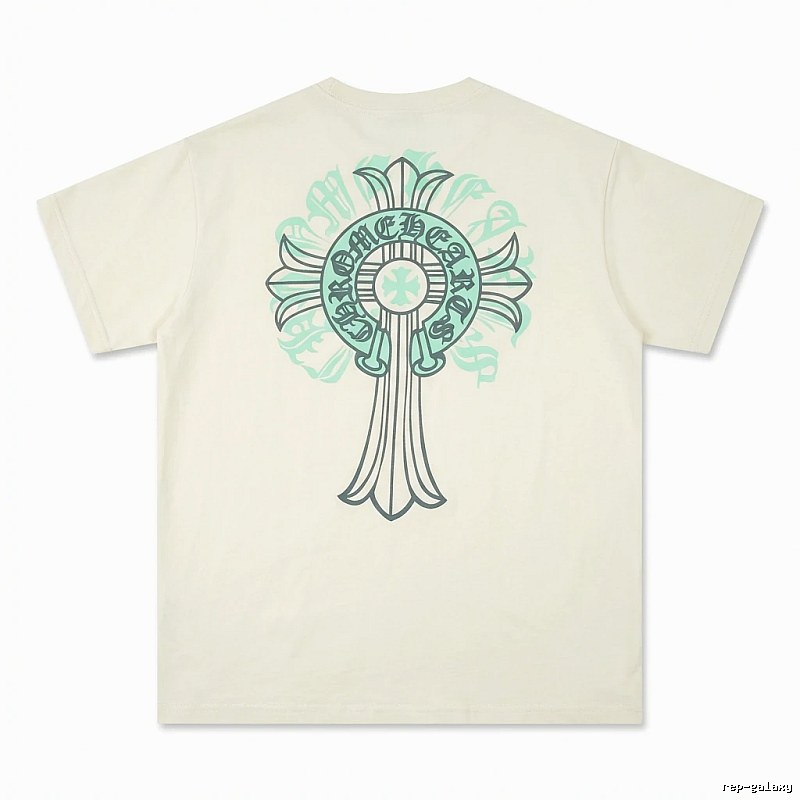 Chrome Hearts retro-style beige T-shirt