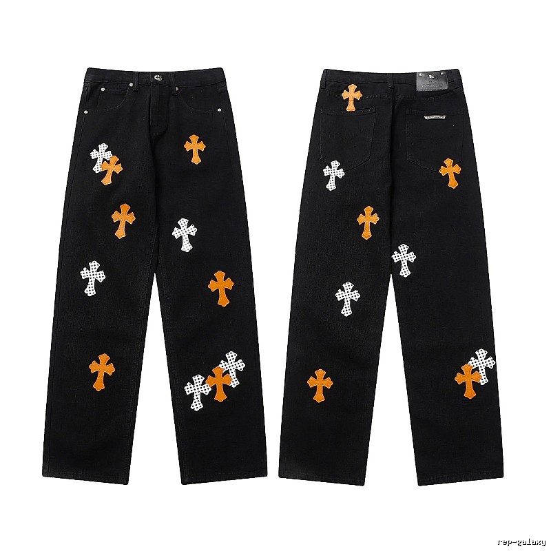 Chrome Hearts Sport Graphic jeans Light Denim Jeans for Collection Drops