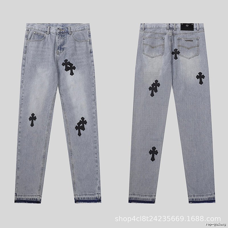 Chrome Hearts Sport Graphic jeans Light Denim Jeans for Warm Weather