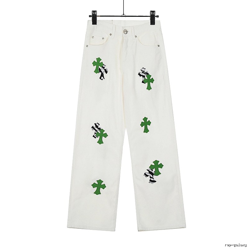 Chrome Hearts Travel Graphic jeans Light Denim Jeans with Modern Look