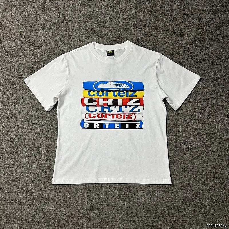 Corteiz Patterned Logo T-shirt Black Corteiz with Polished Detail