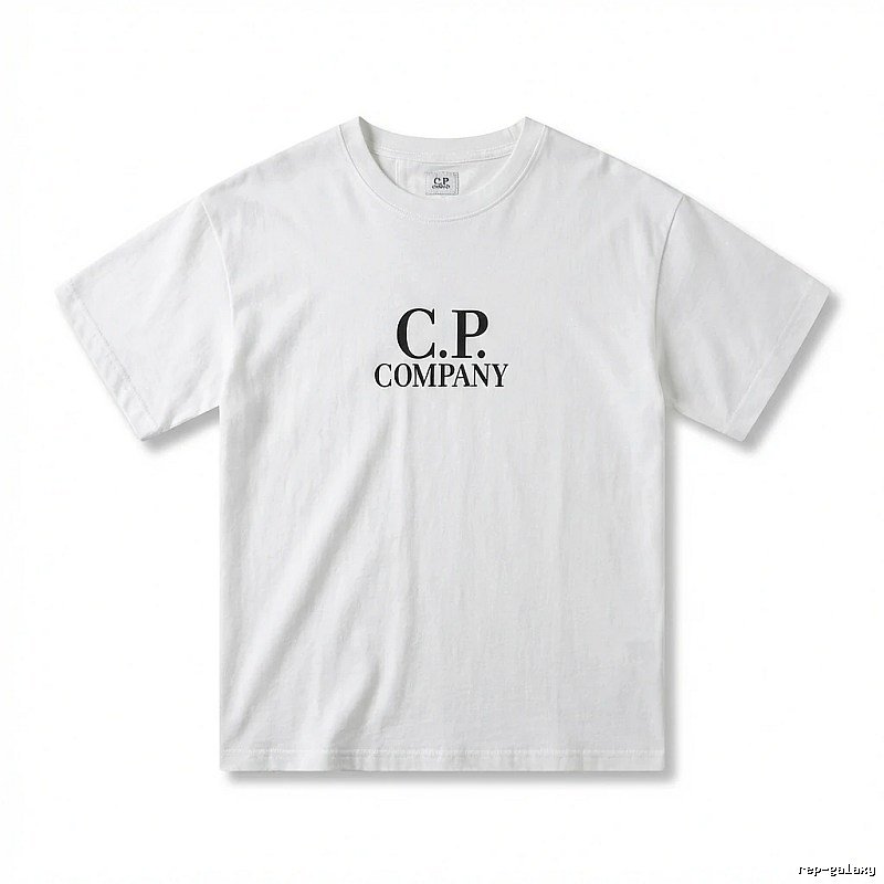 C.P. COMPANY Simple Style White T-shirt