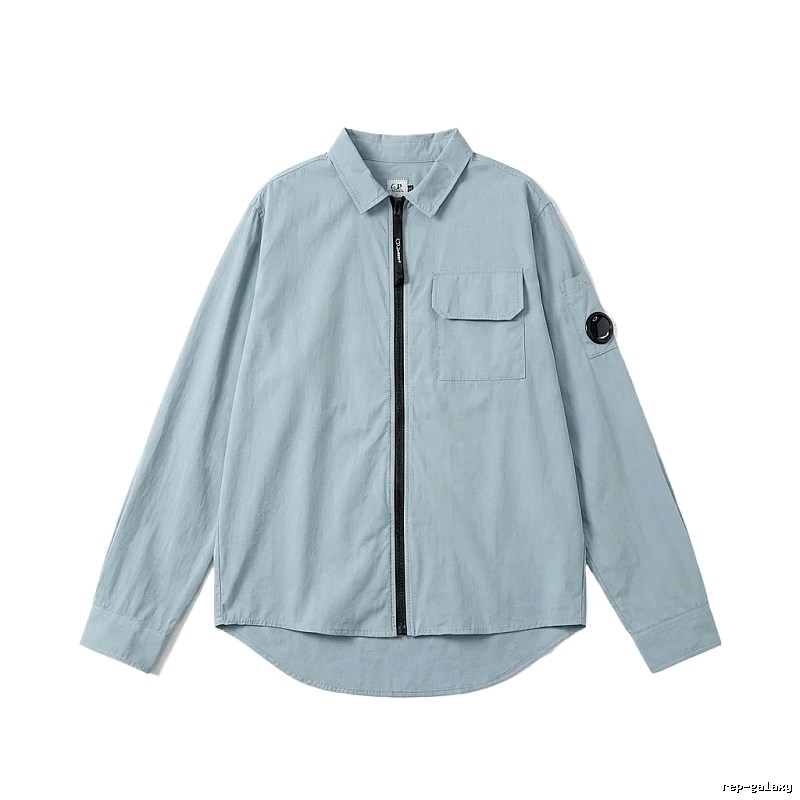 C.P. Series Simple Style Light Blue Shirt