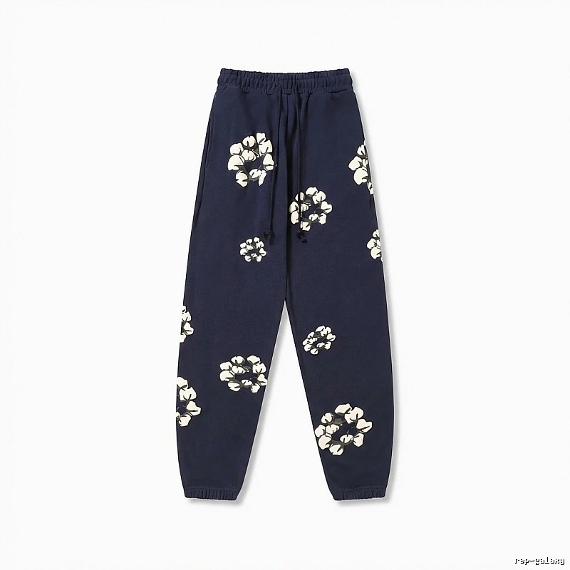DENIM TEARS Floral Deep Blue Sweatpants