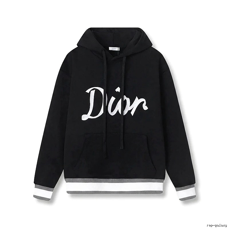 Dior letter-style black sweatshirt
