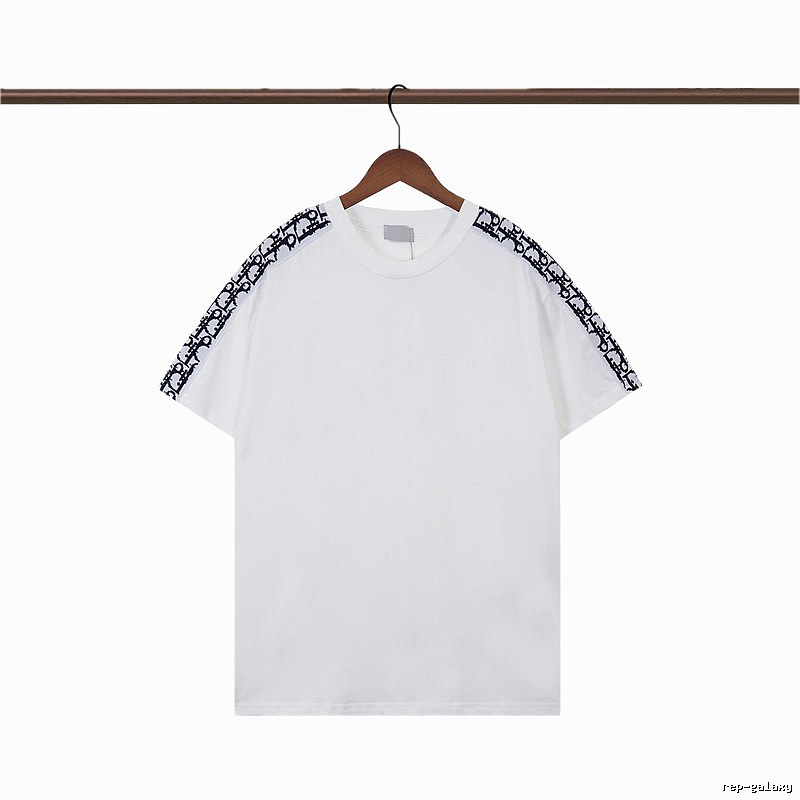 Dior Monogram Logo Tape Casual White T-Shirt