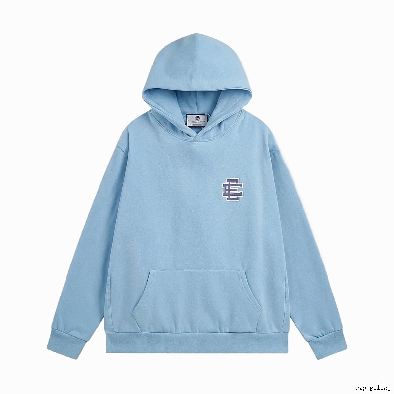 Eric Emanuel Classic Simple Style Blue Hoodie